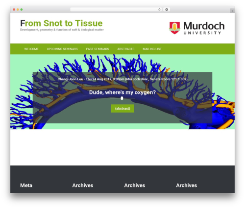Webulous framework WordPress plugin - from-snot-to-tissue.org