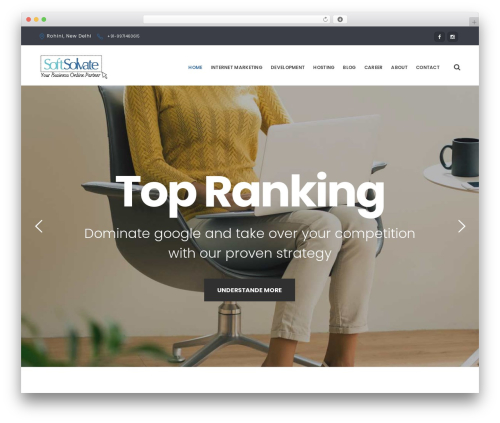 WordPress theme EasyWeb - softsolvate.com