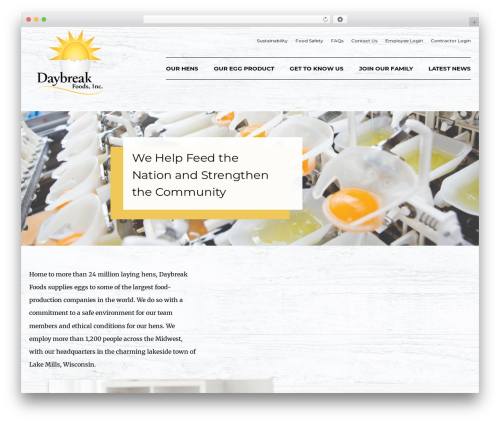 WP theme Element - daybreakfoods.com