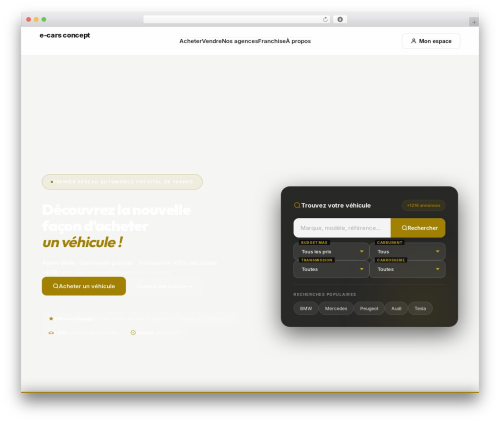 Tf car listing WordPress plugin - ecarsconcept.fr