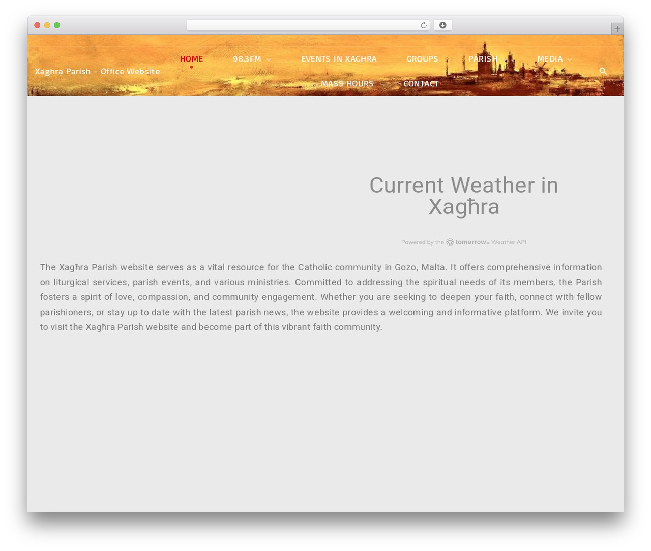 ExS Church best WordPress theme - xaghraparish.org
