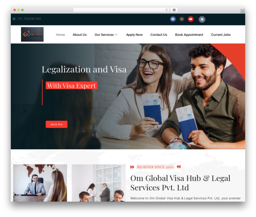 Imigrat WordPress theme - omglobalvisahub.com