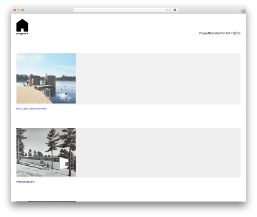 MAP ARK WordPress theme - mapark.se