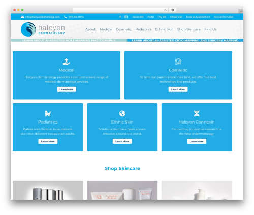 The7 Classic best WordPress theme - halcyonderm.com
