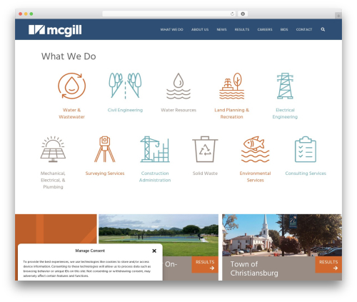 Unchained theme WordPress - mcgillassociates.com