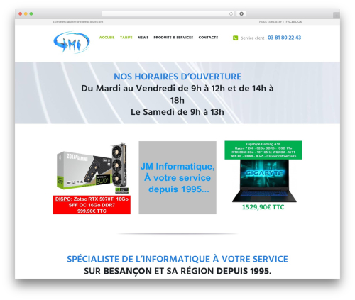 WordPress theme ProHost - jm-informatique.com