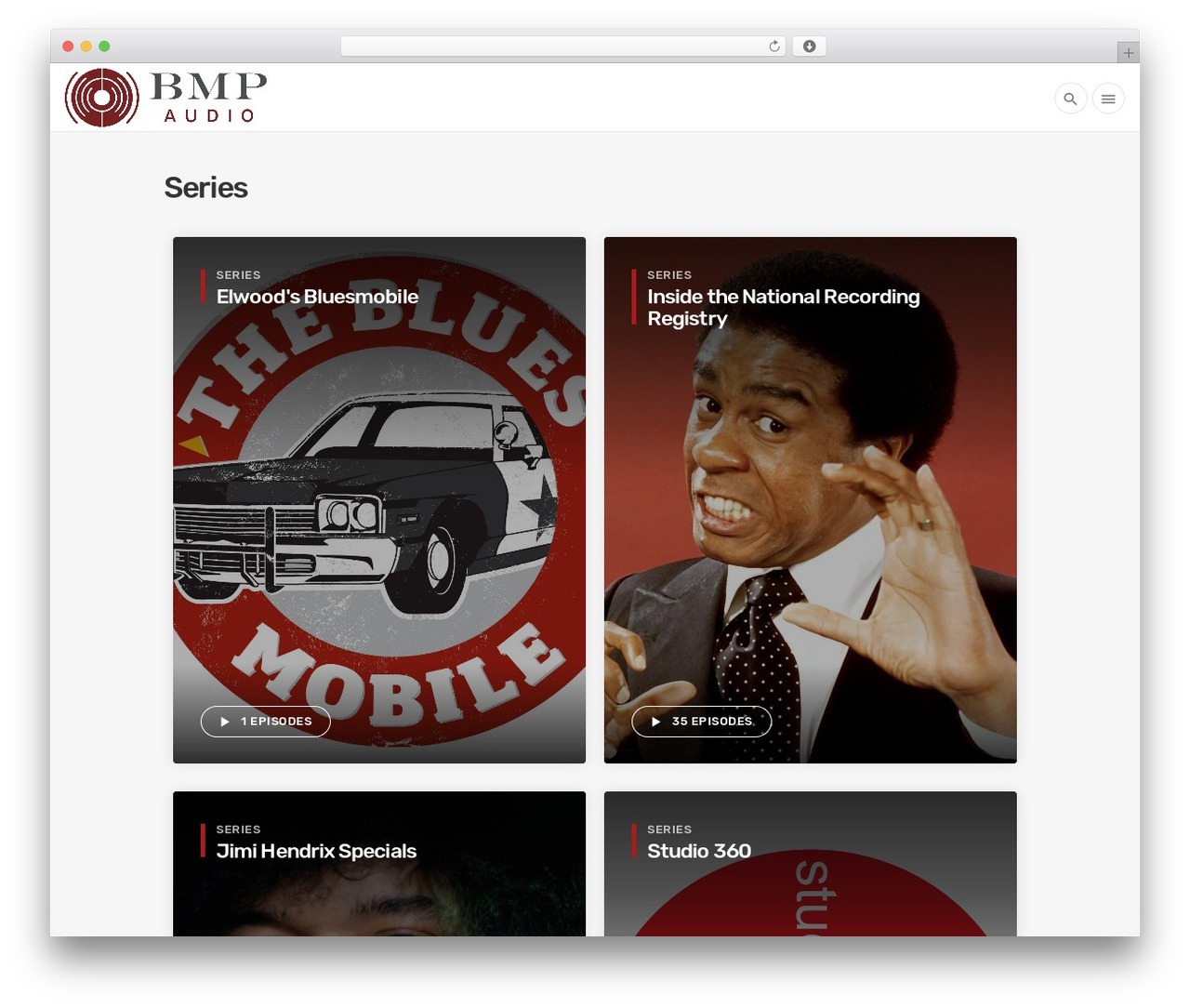 Wpcast WordPress theme - bmpaudio.com