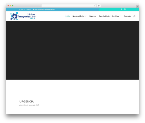 Divi theme WordPress - clinicaflemingarica.cl
