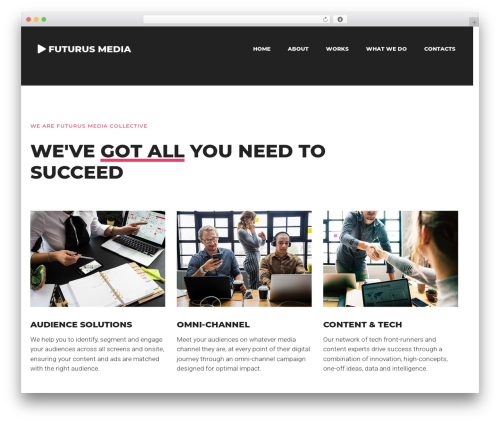 Genemy theme WordPress - futurusmedia.com
