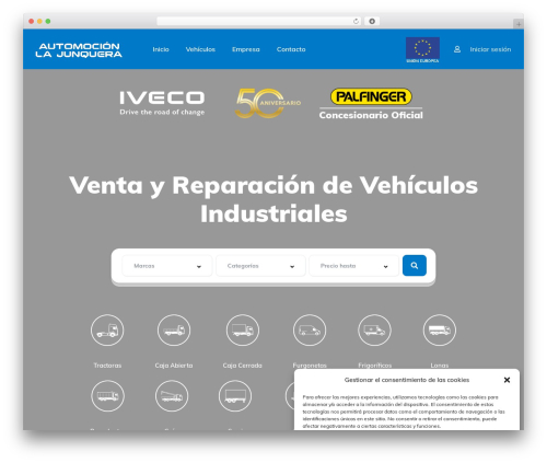 Vehica best WordPress theme - automocionlajunquera.com