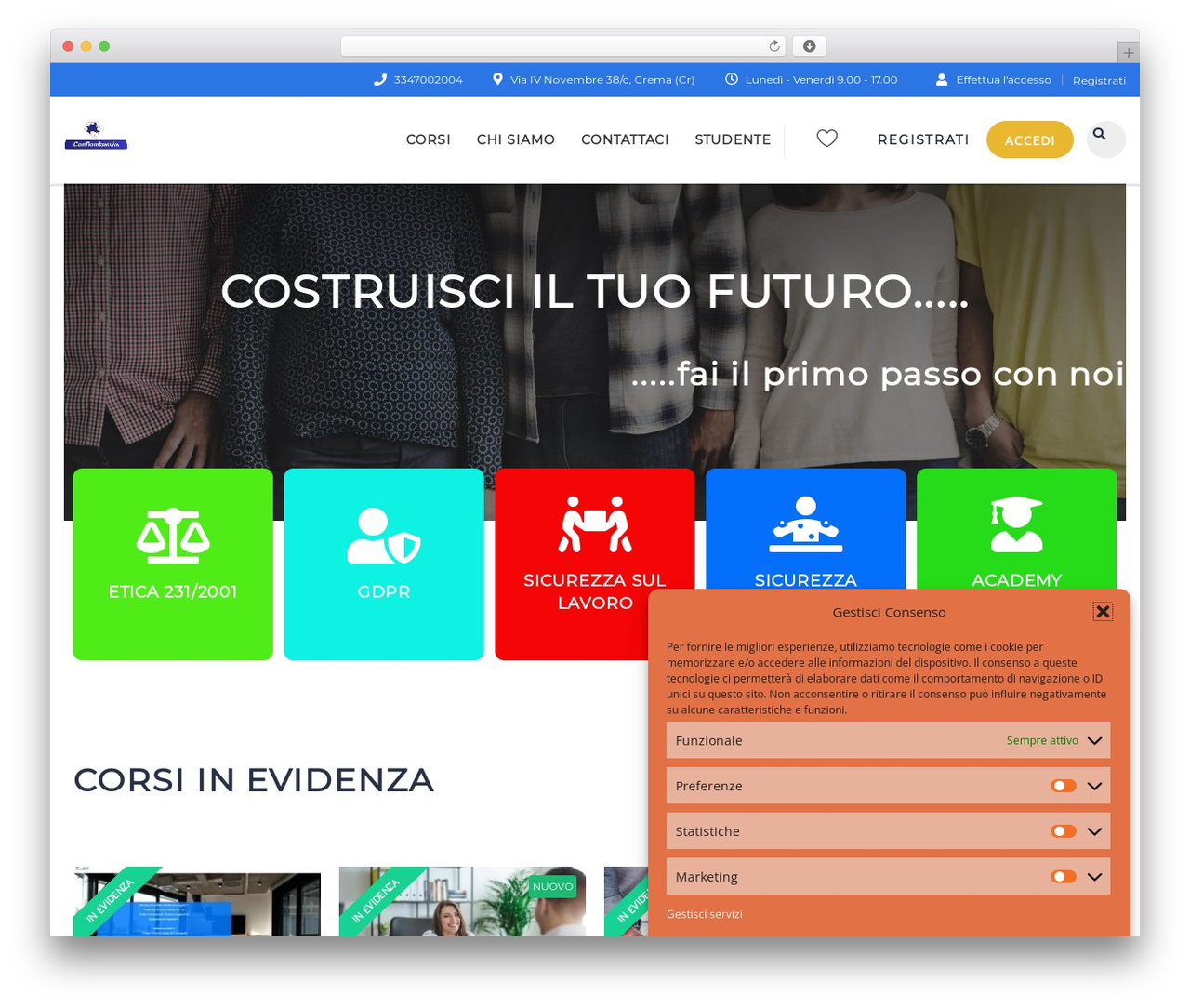 WordPress theme MasterStudy - campusnssi.it