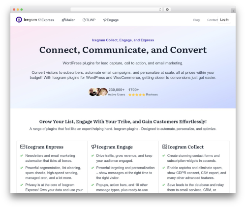 Icegram rainmaker premium WordPress plugin - icegram.com