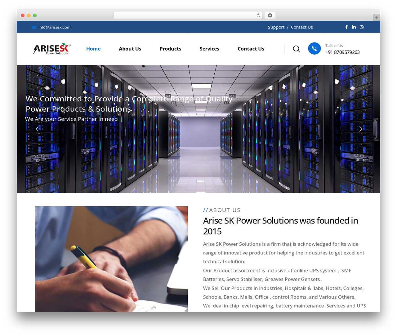 Amiso WordPress theme - arisesk.com