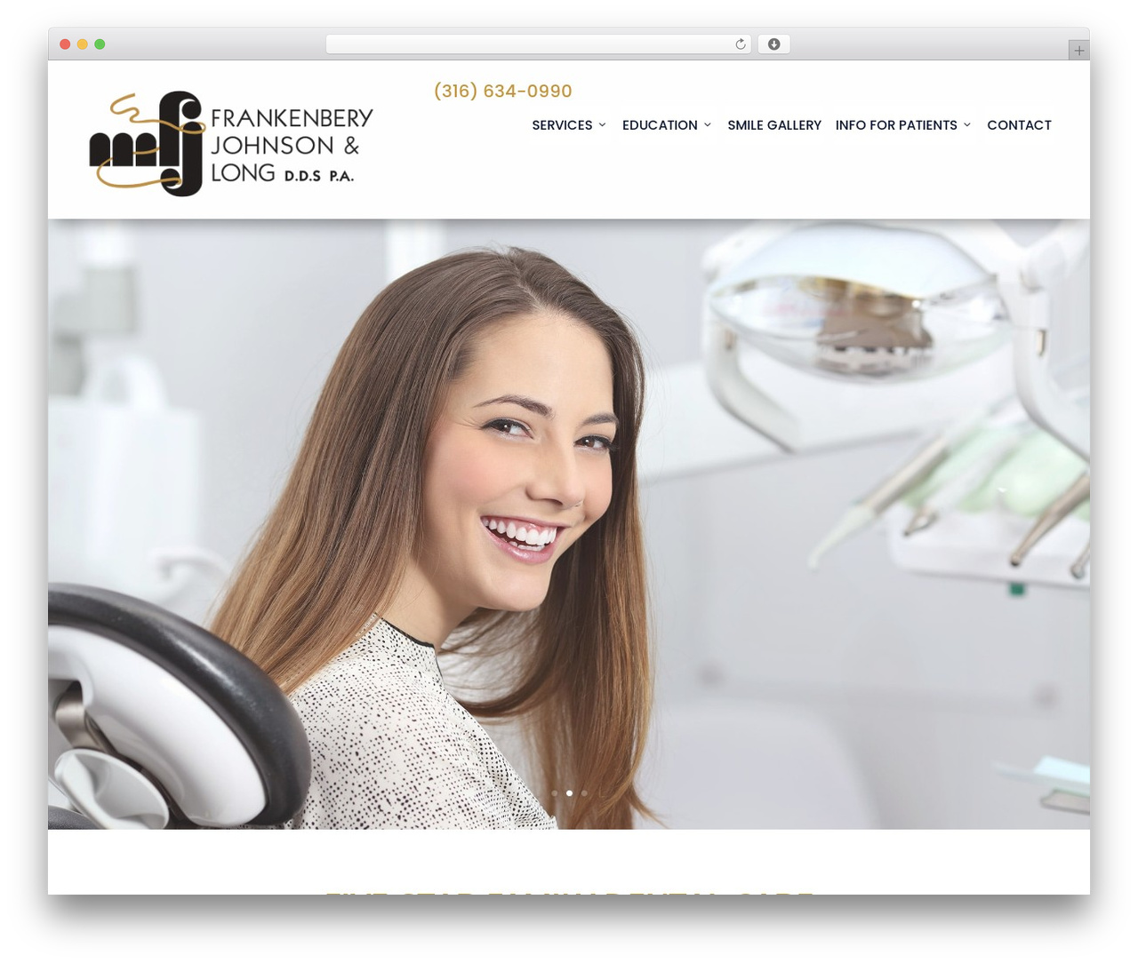 Divi theme WordPress - wichitadentists.com