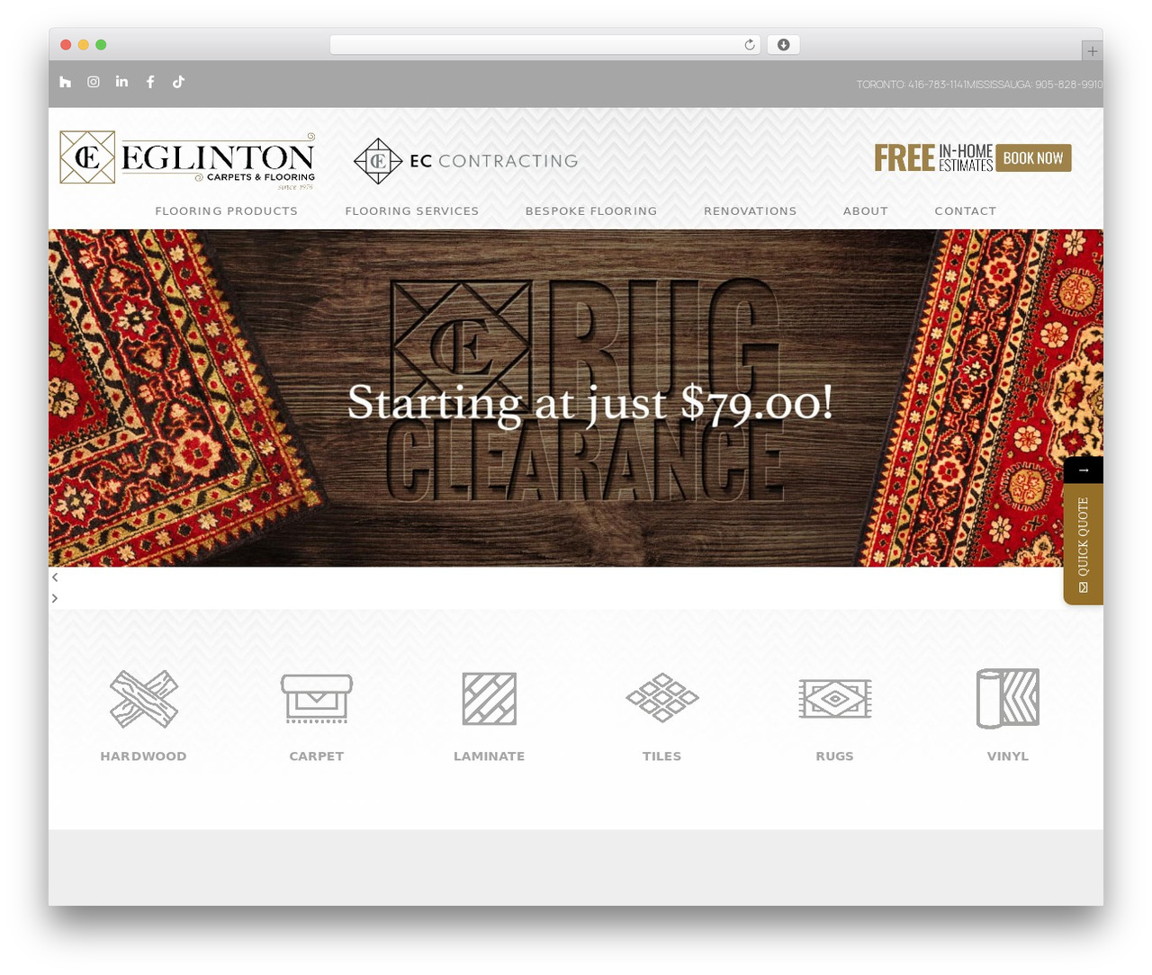 Hello Elementor top WordPress theme - eglintoncarpets.com
