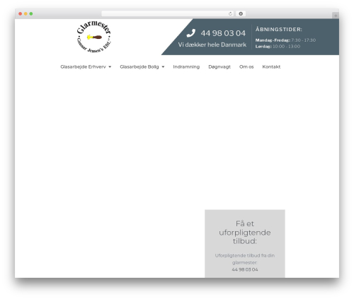 Page Builder Framework theme WordPress - gjglas.dk