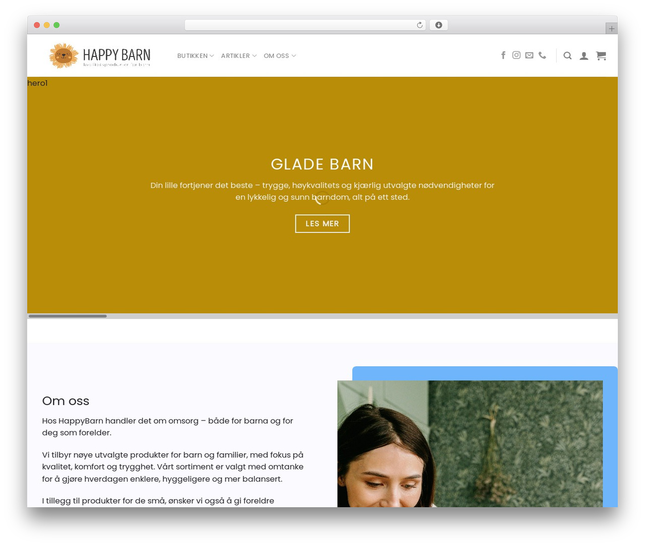 Theme WordPress Devslate - happybarn.no
