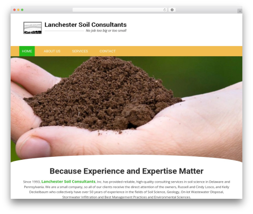 WordPress theme Pharmacy - lanchestersoilconsultants.com