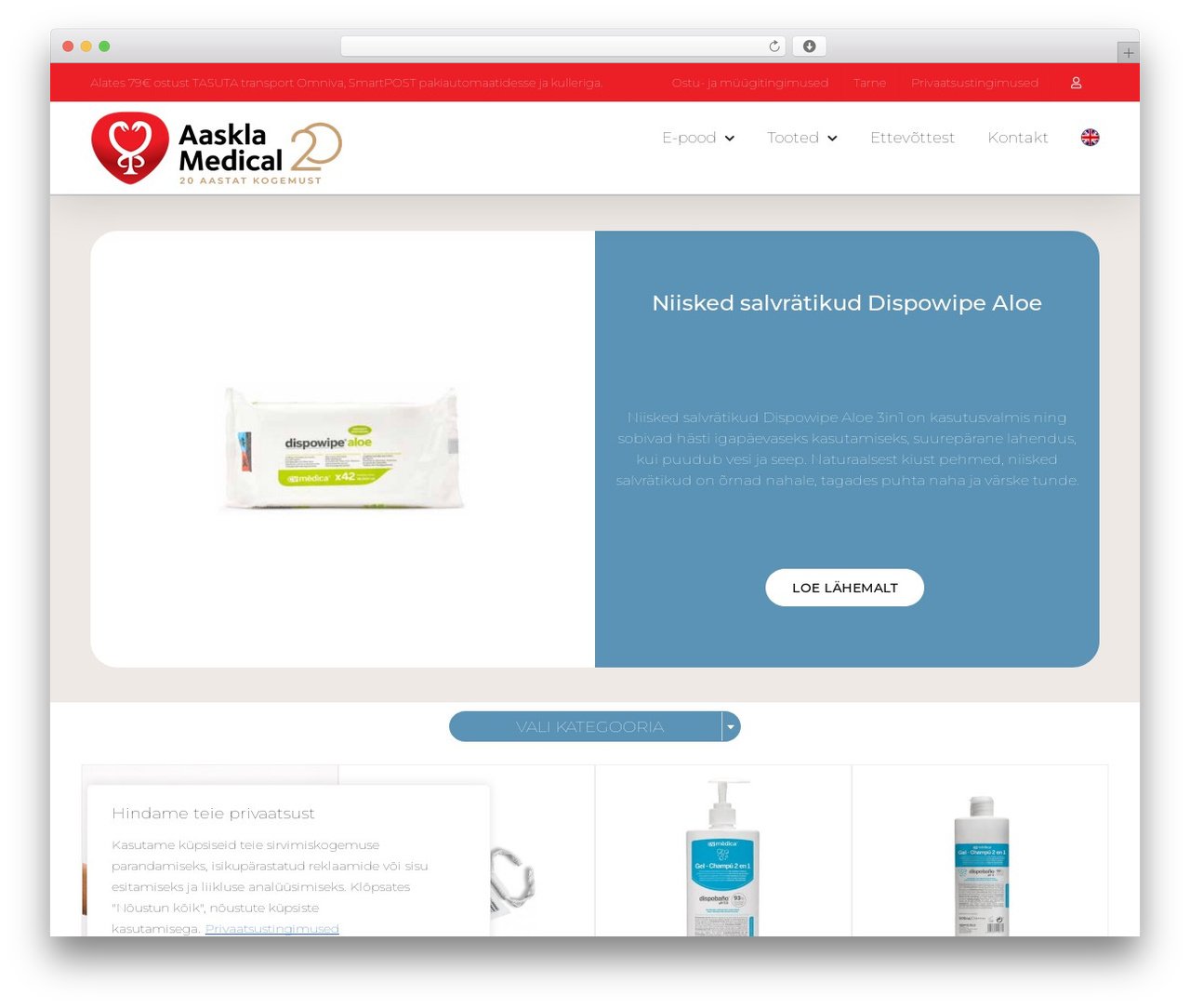 Avada Child medical WordPress theme - aaskla.ee
