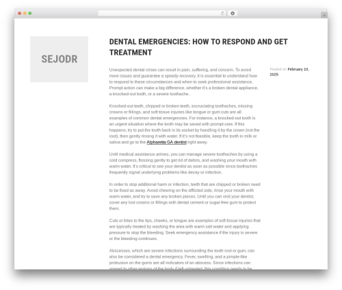 Blask WordPress theme - sejodr.org