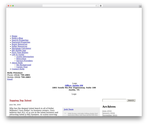 Eagentc WordPress plugin - blog.hollypriestner.com