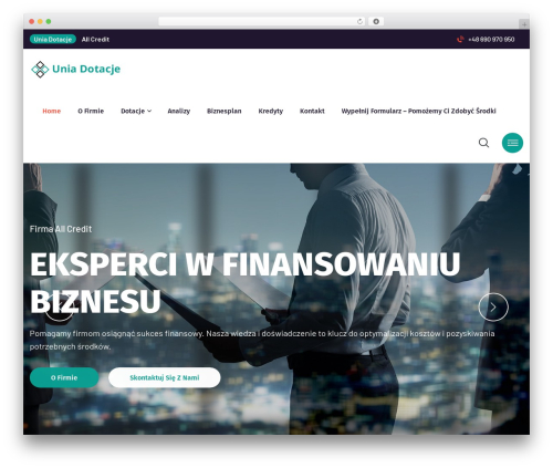 Envolve theme WordPress - uniadotacje.pl