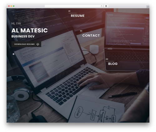 Mefolio WordPress theme - almatesic.com