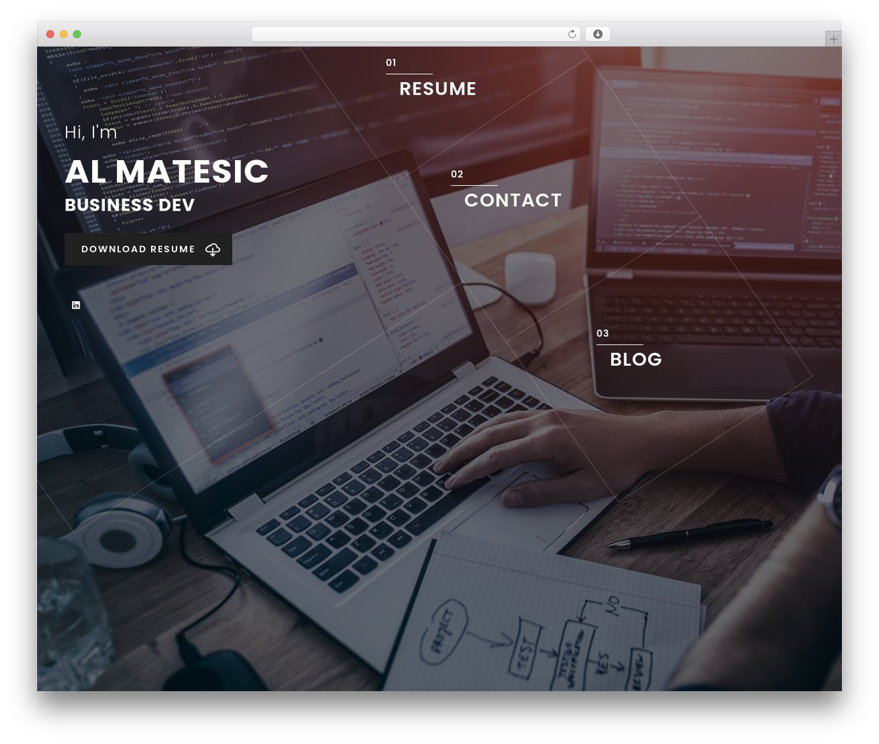 MeFolio WordPress theme - almatesic.com MeFolio WordPress theme - almatesic.com