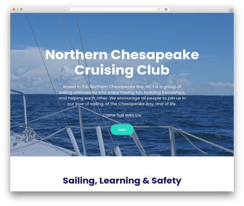 NC3sailing WordPress theme - nc3sailing.org