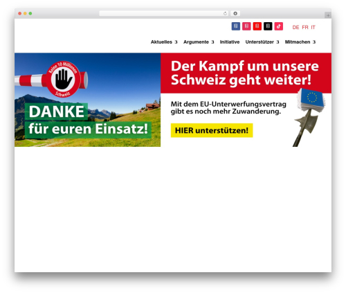 Theme WordPress Divi - nachhaltigkeitsinitiative.ch