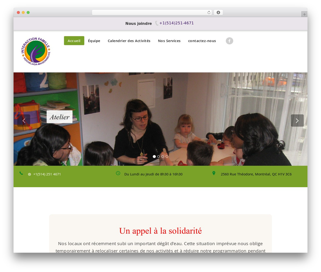 Theme WordPress Appointment Pro - interactionfamille.ca