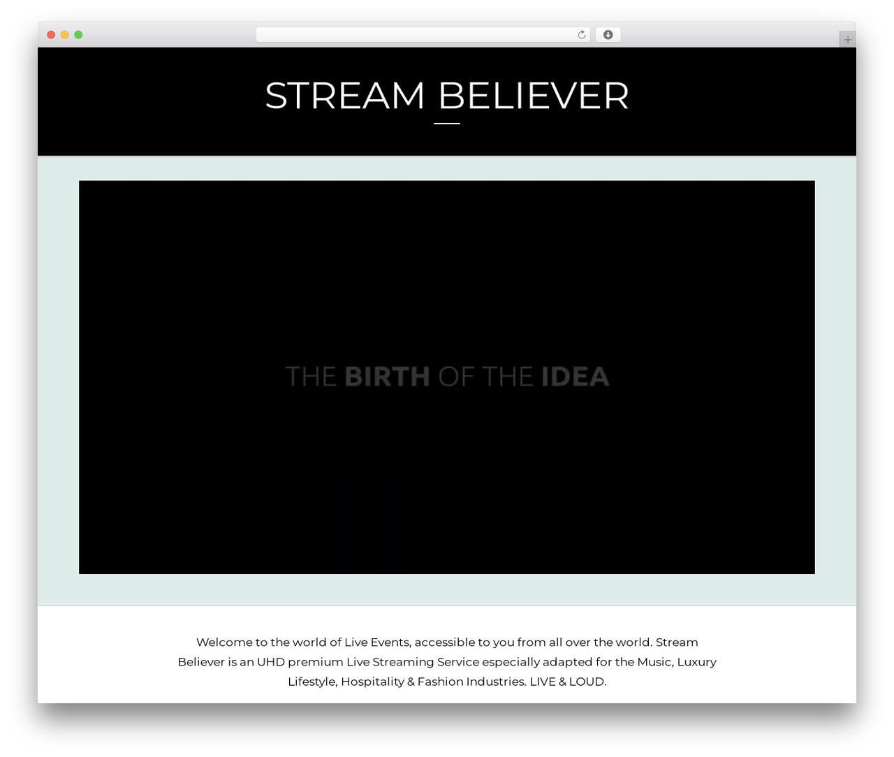 WordPress theme Bridge Child - streambeliever.com
