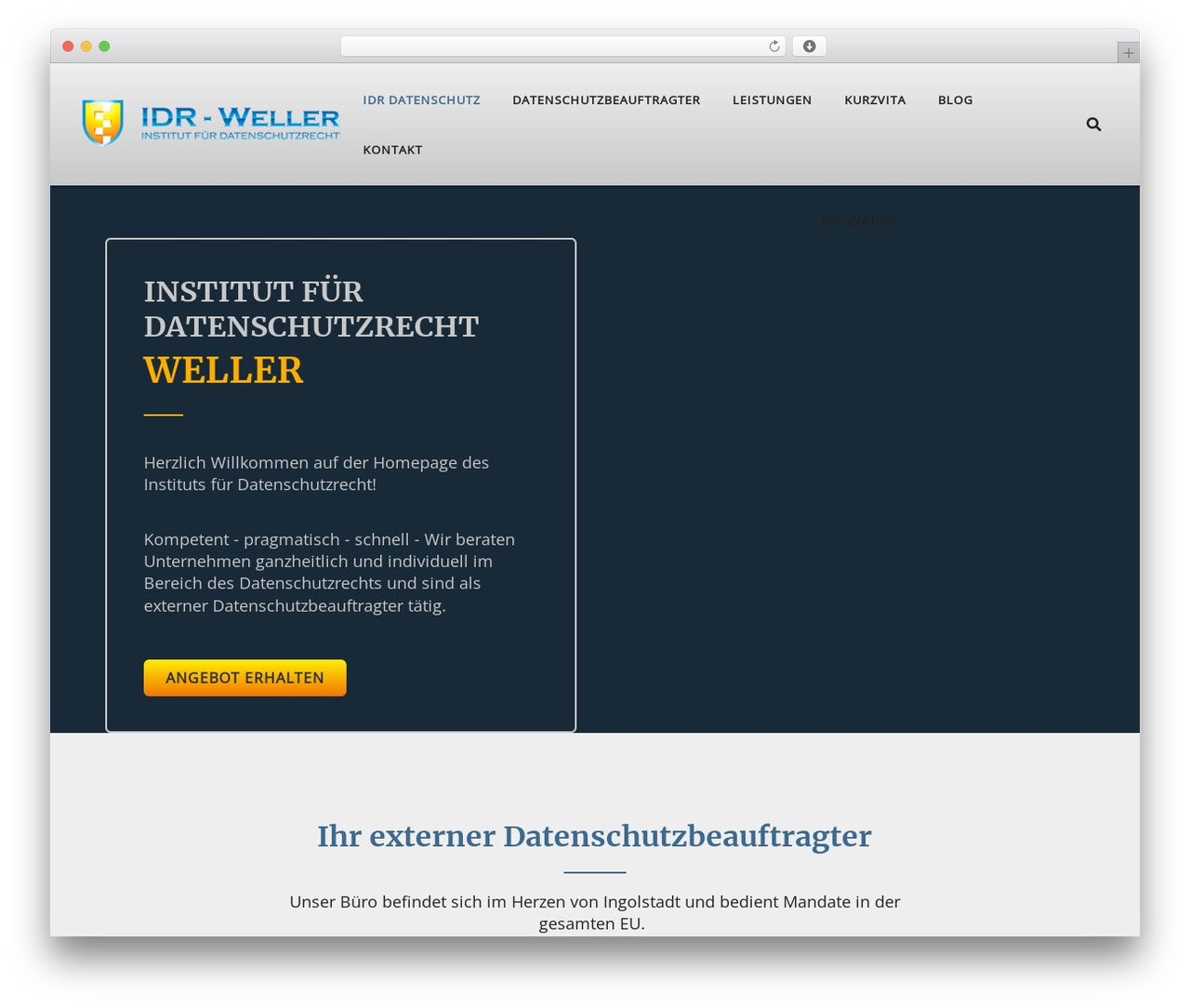 WordPress theme GBeaver - idr-datenschutz.de