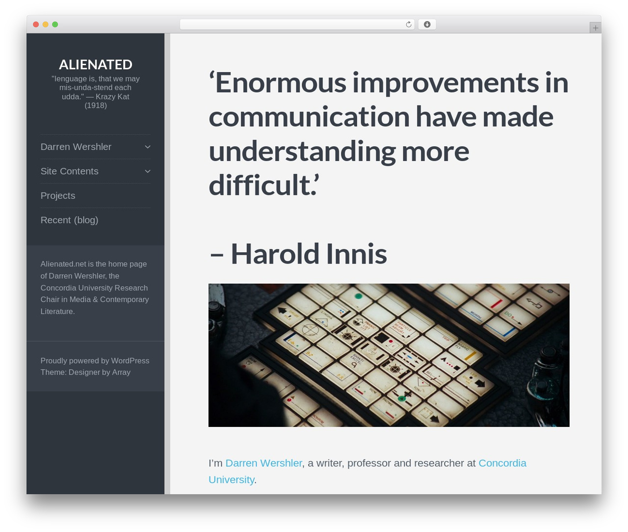 WordPress theme Designer - alienated.net WordPress theme Designer - alienated.net