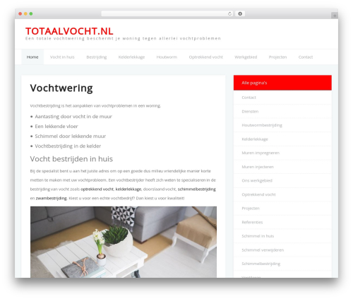 WordPress theme Ezy - totaalvocht.nl