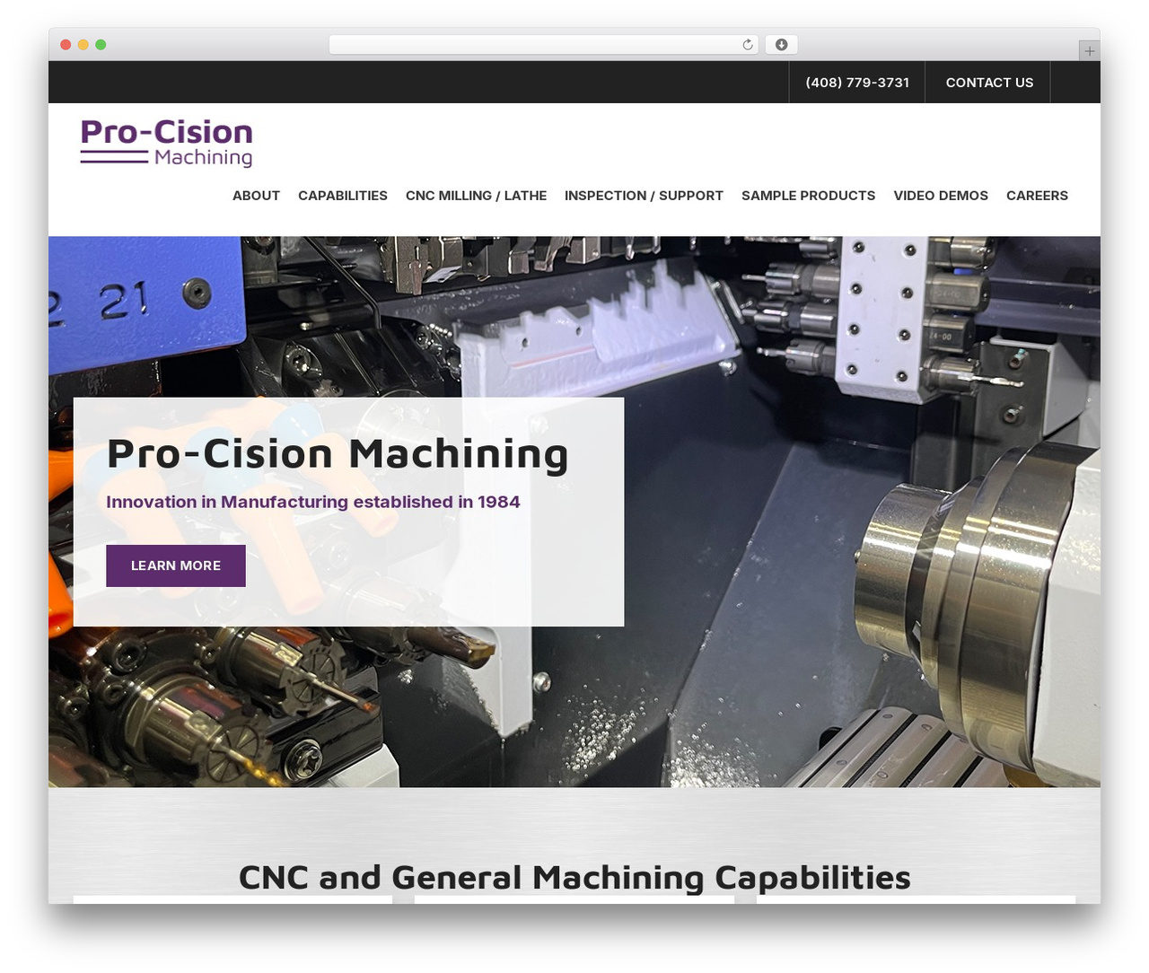 WordPress theme Genesis - procisionmachining.com