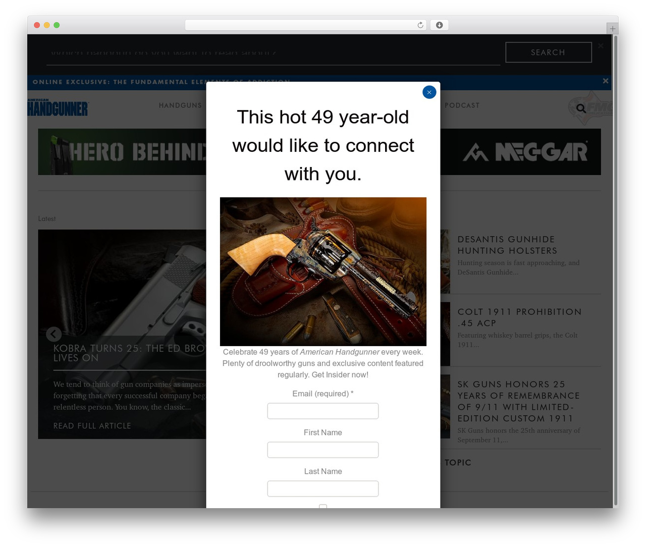 WordPress website theme client theme - americanhandgunner.com WordPress website theme client theme - americanhandgunner.com