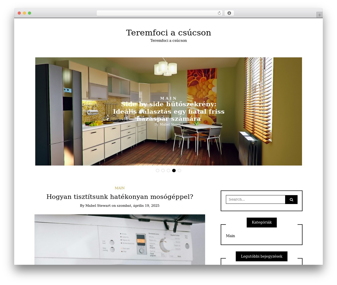 Writee top WordPress theme - futsal-hungary.hu