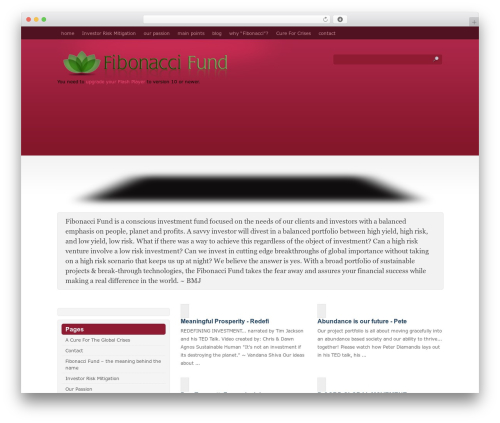 Altantis WordPress theme - fibonaccifund.com