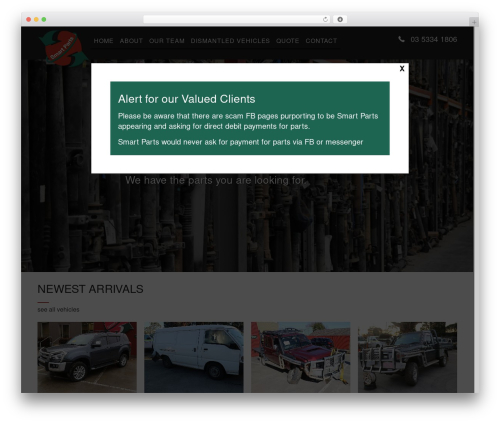 Best WordPress theme Beaver Builder Theme - smartparts.com.au