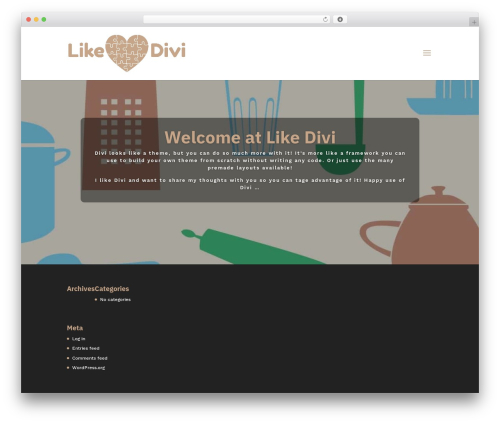 Divi theme WordPress - likedivi.com