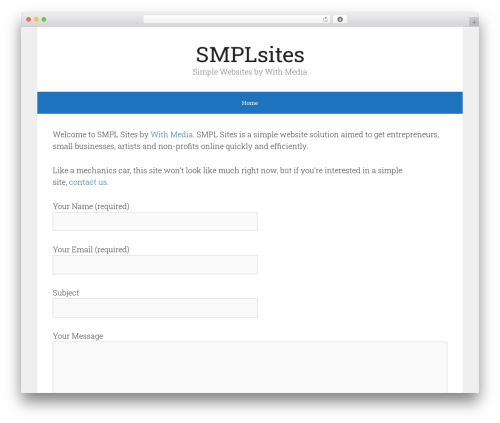 GeneratePress theme WordPress - smplsites.com