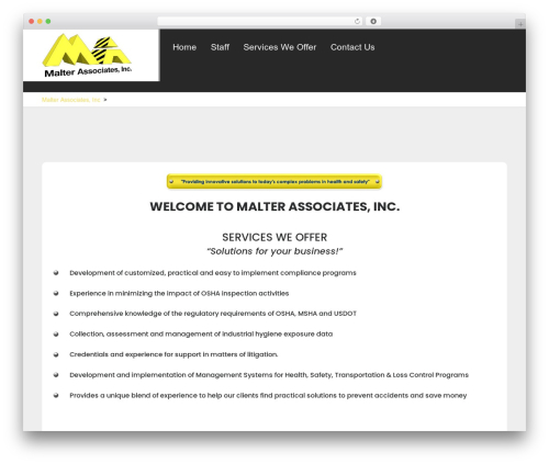 Nirman Construction WordPress theme design - malterassociates.com