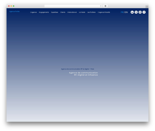 Profile WordPress theme - agence-profile.com Profile WordPress theme - agence-profile.com