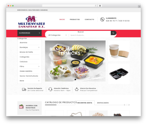 shoptown WordPress ecommerce theme - multienvasescanarias.com