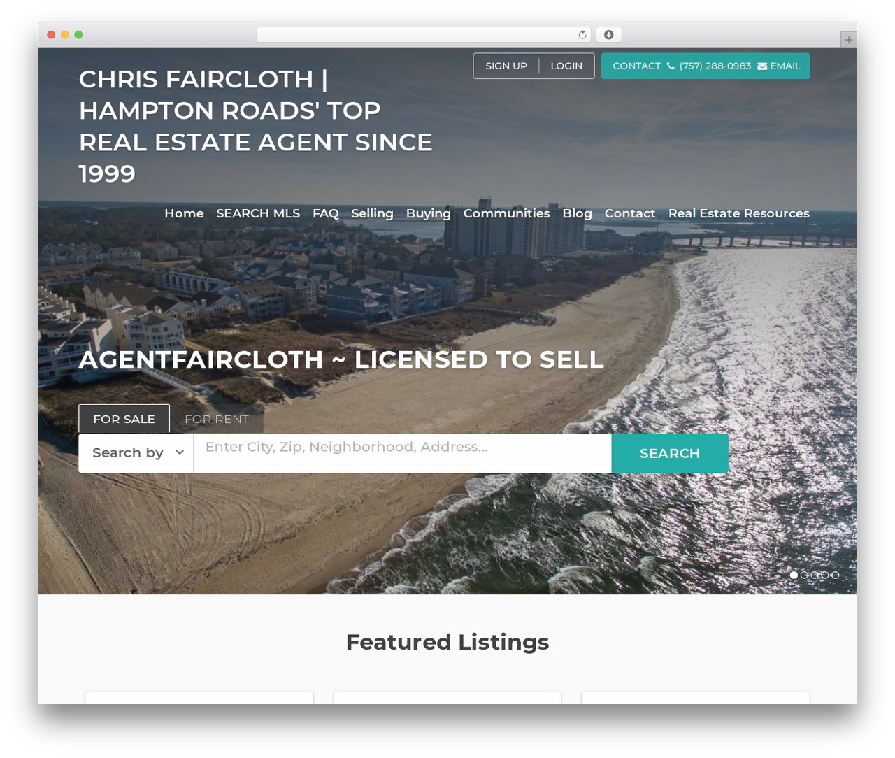 Theme WordPress Base - agentfaircloth.com