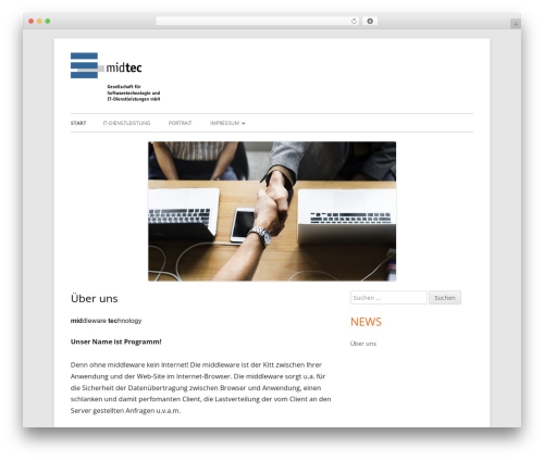 Tiny Framework WP theme - midtec.de