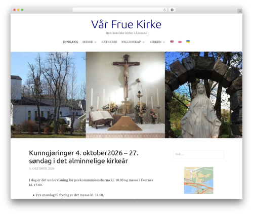 WordPress theme First - alesund-katolsk.org