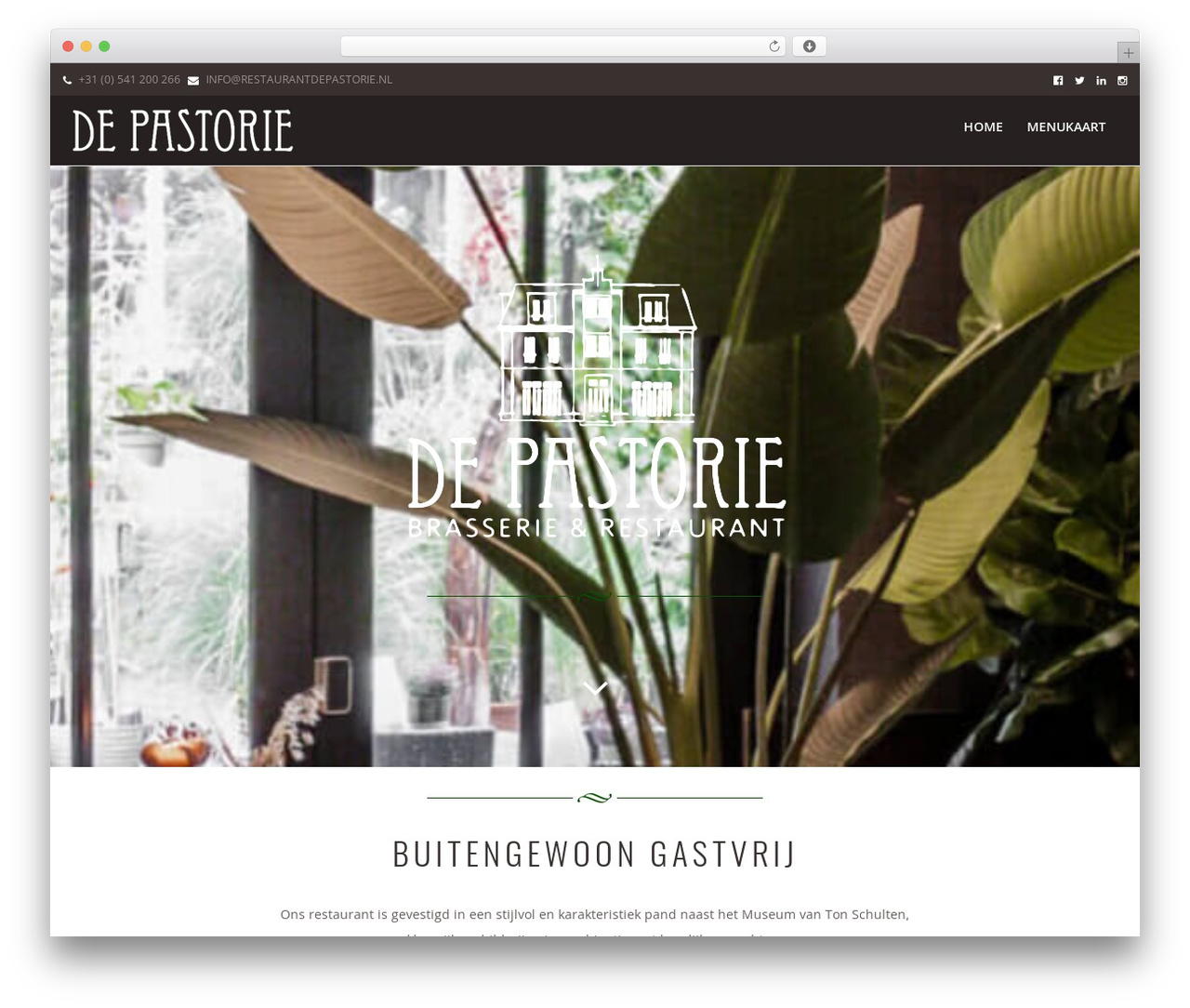 WordPress theme Webton Theme - restaurantdepastorie.nl