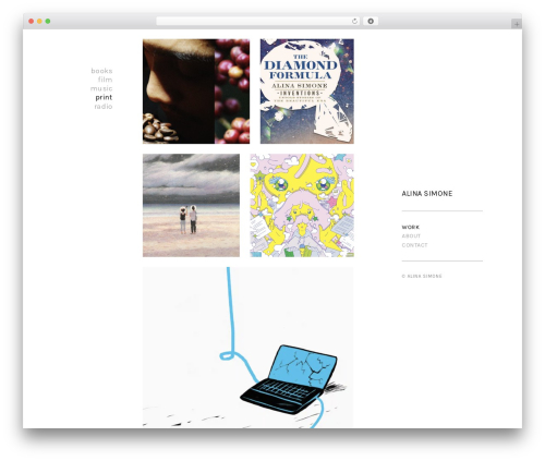 WP theme Kathy - alinasimone.com
